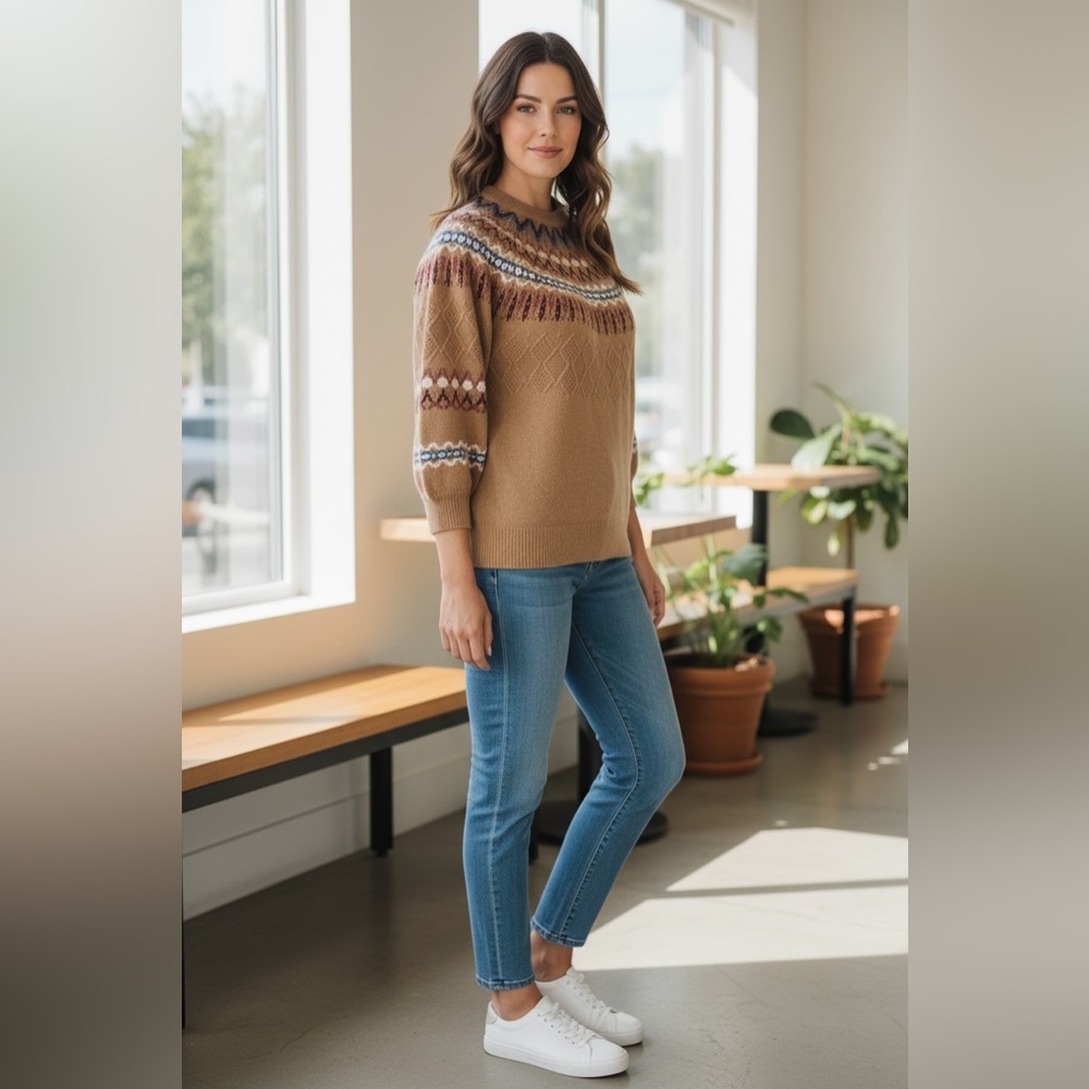 Free‎ People - Savanna Jane Crew Neck Sweater.  Size 1X.